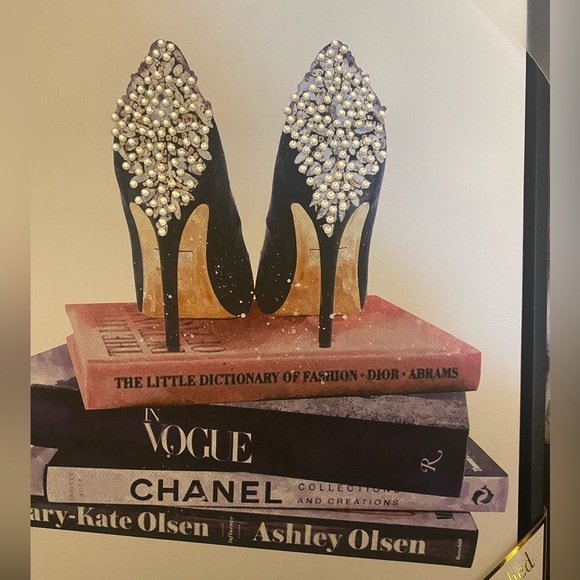 Instinct Style by Art Remedy Other - NWT INSTINCT STYLE Wall Art  Designer inspired 11.5 x 14 Heels w designer books